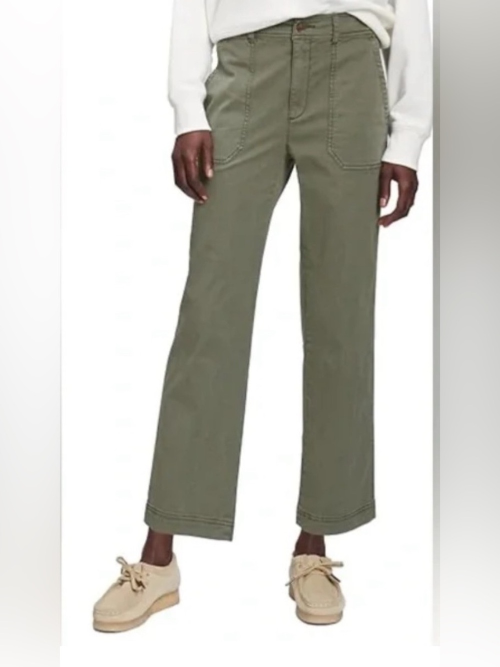 Olive Utility Pants - Women